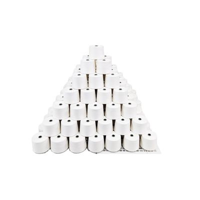 NE55/1 シロ 織り/編みのためのコンパクトブレンド糸 純白 70% モダル 30% アクリル
