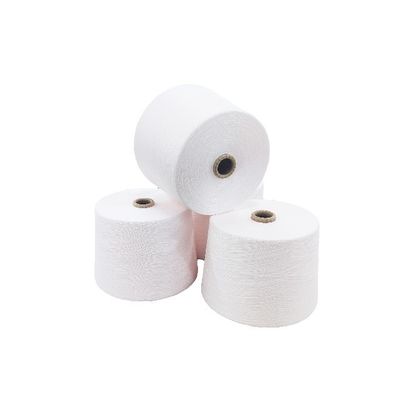 Ne60/2 TFO 織糸 100% 粘着性 1.64 と 純白 仕上げ